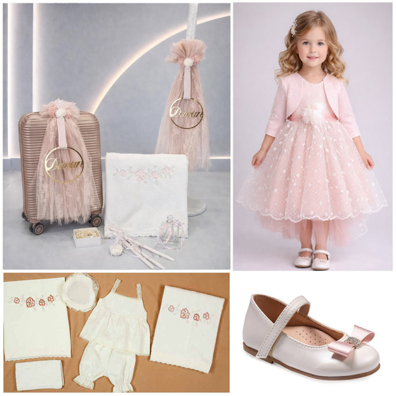 ΠΑΚΕΤΟ ΒΑΠΤΙΣΗΣ ΓΙΑ ΚΟΡΙΤΣΑΚΙ ΜΕ ΣΤΑΥΡΟ ΧΡΥΣΟ 14 ΚΑΡΑΤΙΩΝ