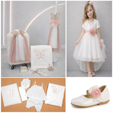 ΠΑΚΕΤΟ ΒΑΠΤΙΣΗΣ ΓΙΑ ΚΟΡΙΤΣΑΚΙ ΜΕ ΣΤΑΥΡΟ ΧΡΥΣΟ 14 ΚΑΡΑΤΙΩΝ