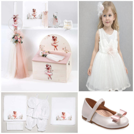 ΠΑΚΕΤΟ ΒΑΠΤΙΣΗΣ ΓΙΑ ΚΟΡΙΤΣΑΚΙ ΜΠΑΛΑΡΙΝΑ ΜΕ ΡΟΥΧΟ Guy Laroche