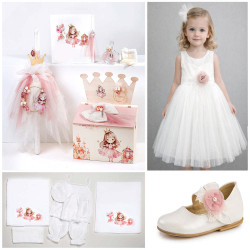 ΠΑΚΕΤΟ ΒΑΠΤΙΣΗΣ ΓΙΑ ΚΟΡΙΤΣΑΚΙ ΠΡΙΓΚΙΠΙΣΣΑ ΜΕ ΡΟΥΧΟ Guy Laroche