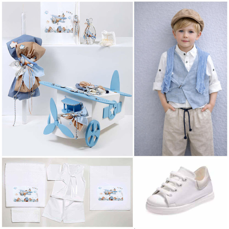 ΠΑΚΕΤΟ ΒΑΠΤΙΣΗΣ ΓΙΑ ΑΓΟΡΑΚΙ ΑΕΡΟΠΛΑΝΟ ΜΕ ΡΟΥΧΟ Guy Laroche