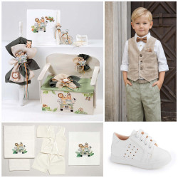 ΠΑΚΕΤΟ ΒΑΠΤΙΣΗΣ ΓΙΑ ΑΓΟΡΑΚΙ ΖΟΥΓΚΛΑ SAFARI ΜΕ ΡΟΥΧΟ Guy Laroche