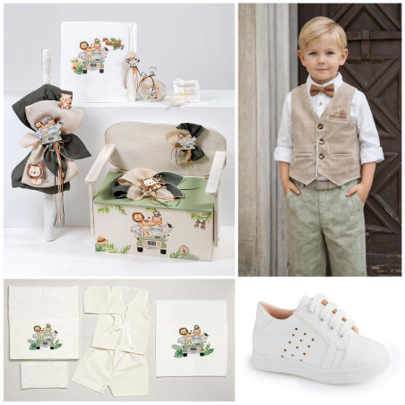 ΠΑΚΕΤΟ ΒΑΠΤΙΣΗΣ ΓΙΑ ΑΓΟΡΑΚΙ ΖΟΥΓΚΛΑ SAFARI ΜΕ ΡΟΥΧΟ Guy Laroche