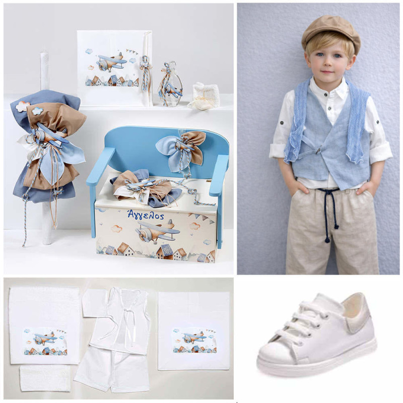 ΠΑΚΕΤΟ ΒΑΠΤΙΣΗΣ ΓΙΑ ΑΓΟΡΑΚΙ ΑΕΡΟΠΛΑΝΟ ΜΕ ΡΟΥΧΟ Guy Laroche