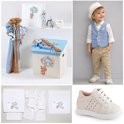 ΠΑΚΕΤΟ ΒΑΠΤΙΣΗΣ ΓΙΑ ΑΓΟΡΑΚΙ ΑΓΟΡΑΚΙ ΑΡΚΟΥΔΑΚΙ ΜΕ ΜΠΑΛΟΝΙΑ ΜΕ ΡΟΥΧΟ Guy Laroche