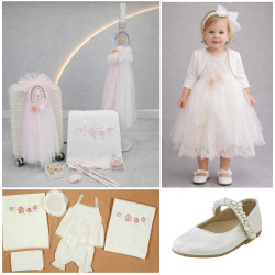 ΠΑΚΕΤΟ ΒΑΠΤΙΣΗΣ ΓΙΑ ΚΟΡΙΤΣΑΚΙ ΟΥΡΑΝΙΟ ΤΟΞΟ ΜΕ ΡΟΥΧΟ Carousel