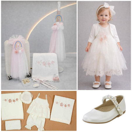 ΠΑΚΕΤΟ ΒΑΠΤΙΣΗΣ ΓΙΑ ΚΟΡΙΤΣΑΚΙ ΟΥΡΑΝΙΟ ΤΟΞΟ ΜΕ ΡΟΥΧΟ Carousel