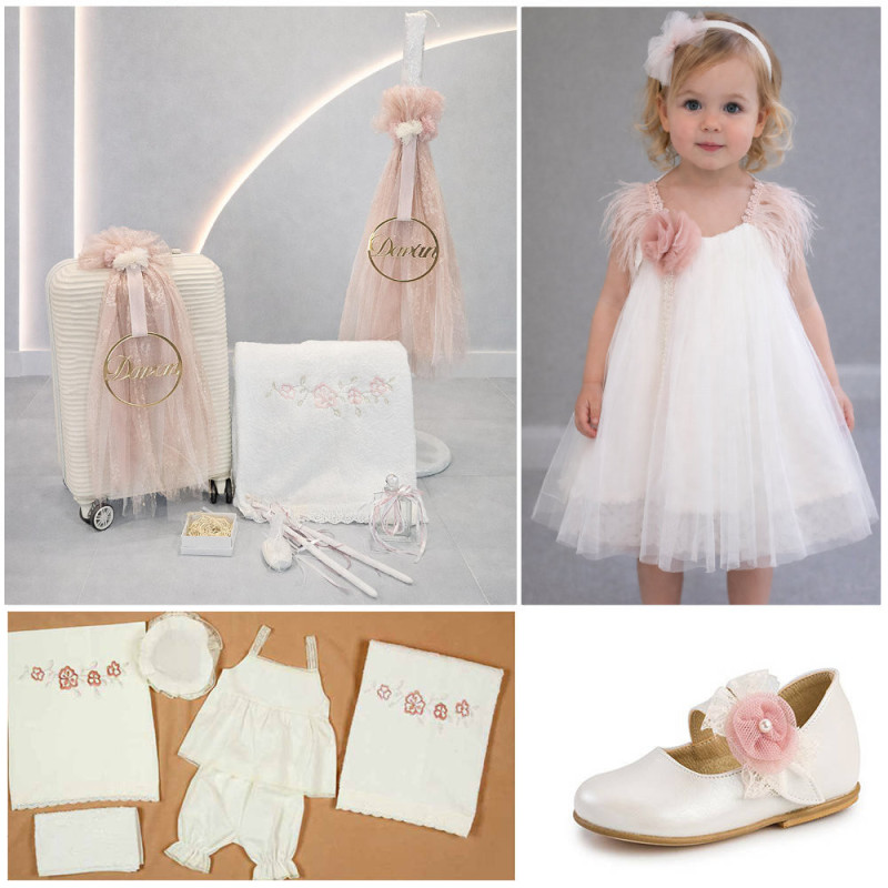 ΠΑΚΕΤΟ ΒΑΠΤΙΣΗΣ ΓΙΑ ΚΟΡΙΤΣΑΚΙ ΜΕ ΟΝΟΜΑ  ΜΕ ΡΟΥΧΟ Carousel