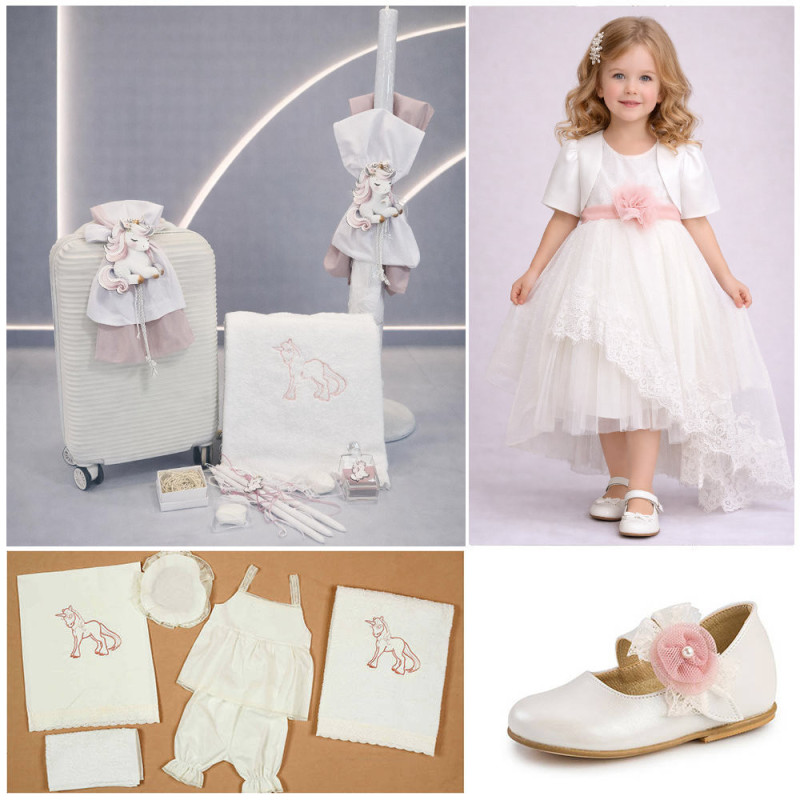 ΠΑΚΕΤΟ ΒΑΠΤΙΣΗΣ ΓΙΑ ΚΟΡΙΤΣΑΚΙ ΜΟΝΟΚΕΡΩΣ ΜΕ ΡΟΥΧΟ Carousel