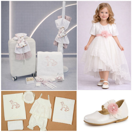 ΠΑΚΕΤΟ ΒΑΠΤΙΣΗΣ ΓΙΑ ΚΟΡΙΤΣΑΚΙ ΜΟΝΟΚΕΡΩΣ ΜΕ ΡΟΥΧΟ Carousel