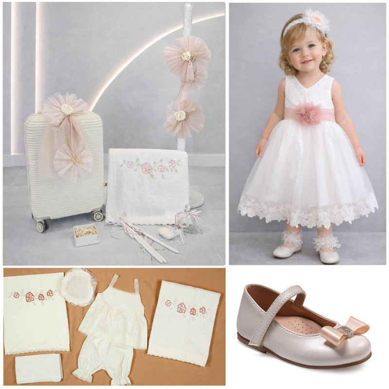 ΠΑΚΕΤΟ ΒΑΠΤΙΣΗΣ ΓΙΑ ΚΟΡΙΤΣΑΚΙ ΜΟΝΟΓΡΑΜΜΑ ΜΕ ΡΟΥΧΟ Carousel