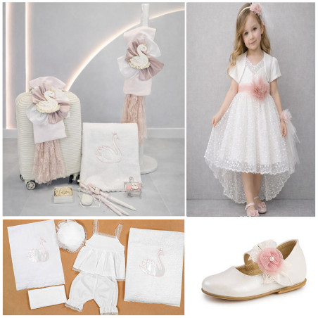 ΠΑΚΕΤΟ ΒΑΠΤΙΣΗΣ ΓΙΑ ΚΟΡΙΤΣΑΚΙ ΚΥΚΝΟΣ ΜΕ ΡΟΥΧΟ Carousel