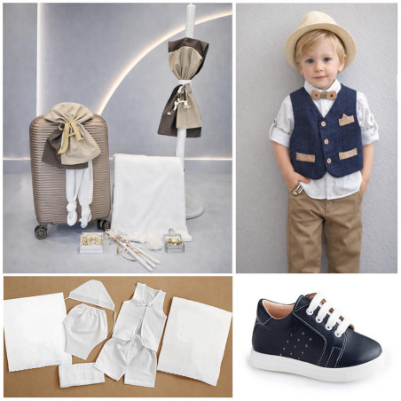 ΠΑΚΕΤΟ ΒΑΠΤΙΣΗΣ ΓΙΑ ΑΓΟΡΑΚΙ ΜΟΝΟΓΡΑΜΜΑ ΜΕ ΡΟΥΧΟ Carousel