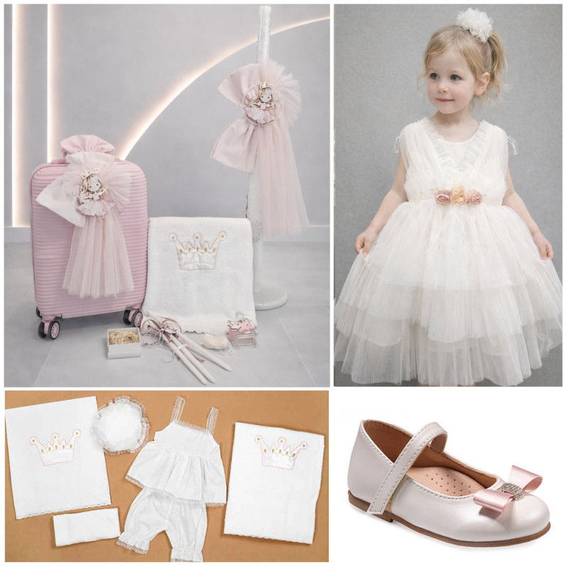 ΠΑΚΕΤΟ ΒΑΠΤΙΣΗΣ ΓΙΑ ΚΟΡΙΤΣΑΚΙ ΠΡΙΓΚΙΠΙΣΣΑ ΜΕ ΡΟΥΧΟ Guy Laroche