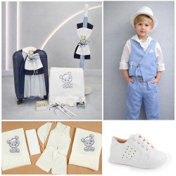 ΠΑΚΕΤΟ ΒΑΠΤΙΣΗΣ ΓΙΑ ΑΓΟΡΑΚΙ ΑΡΚΟΥΔΑΚΙ ΣΕ ΑΕΡΟΠΛΑΝΟ ΜΕ ΡΟΥΧΟ Guy Laroche