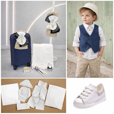 ΠΑΚΕΤΟ ΒΑΠΤΙΣΗΣ ΓΙΑ ΑΓΟΡΑΚΙ ΑΡΚΟΥΔΑΚΙ ΜΕ ΜΠΑΛΟΝΙΑ ΜΕ ΡΟΥΧΟ Guy Laroche