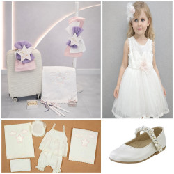 ΠΑΚΕΤΟ ΒΑΠΤΙΣΗΣ ΓΙΑ ΚΟΡΙΤΣΑΚΙ LITTLE STARS ΜΕ ΡΟΥΧΟ Guy Laroche