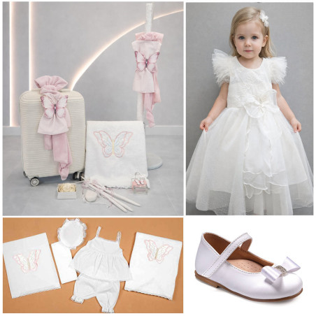 ΠΑΚΕΤΟ ΒΑΠΤΙΣΗΣ ΓΙΑ ΚΟΡΙΤΣΑΚΙ ΠΕΤΑΛΟΥΔΑ ΜΕ ΡΟΥΧΟ Guy Laroche