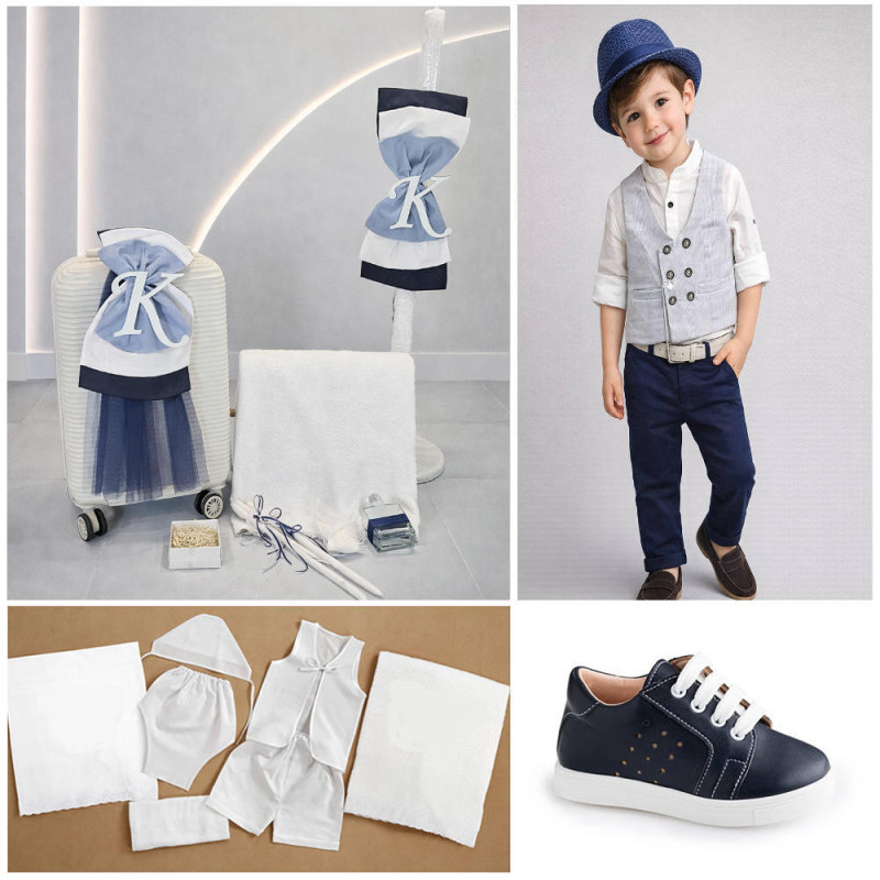 ΠΑΚΕΤΟ ΒΑΠΤΙΣΗΣ ΓΙΑ ΑΓΟΡΑΚΙ ΜΟΝΟΓΡΑΜΜΑ ΜΕ ΡΟΥΧΟ LE PETIT PRE