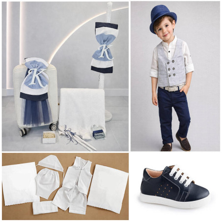 ΠΑΚΕΤΟ ΒΑΠΤΙΣΗΣ ΓΙΑ ΑΓΟΡΑΚΙ ΜΟΝΟΓΡΑΜΜΑ ΜΕ ΡΟΥΧΟ LE PETIT PRE