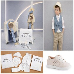 ΠΑΚΕΤΟ ΒΑΠΤΙΣΗΣ ΓΙΑ ΑΓΟΡΑΚΙ ΝΑΥΤΙΚΟ ΤΙΜΟΝΙ ΜΕ ΡΟΥΧΟ SANTO BAMBINI