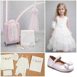 ΠΑΚΕΤΟ ΒΑΠΤΙΣΗΣ ΓΙΑ ΚΟΡΙΤΣΑΚΙ ΛΟΥΛΟΥΔΑΚΙΑ ΜΕ ΡΟΥΧΟ LE PETIT