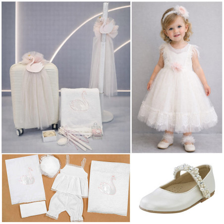 ΠΑΚΕΤΟ ΒΑΠΤΙΣΗΣ ΓΙΑ ΚΟΡΙΤΣΑΚΙ ΚΥΚΝΟΣ ΜΕ ΡΟΥΧΟ Carousel