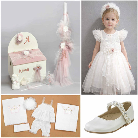 ΠΑΚΕΤΟ ΒΑΠΤΙΣΗΣ ΓΙΑ ΚΟΡΙΤΣΑΚΙ PRINCESS ΜΕ ΡΟΥΧΟ Guy Laroche