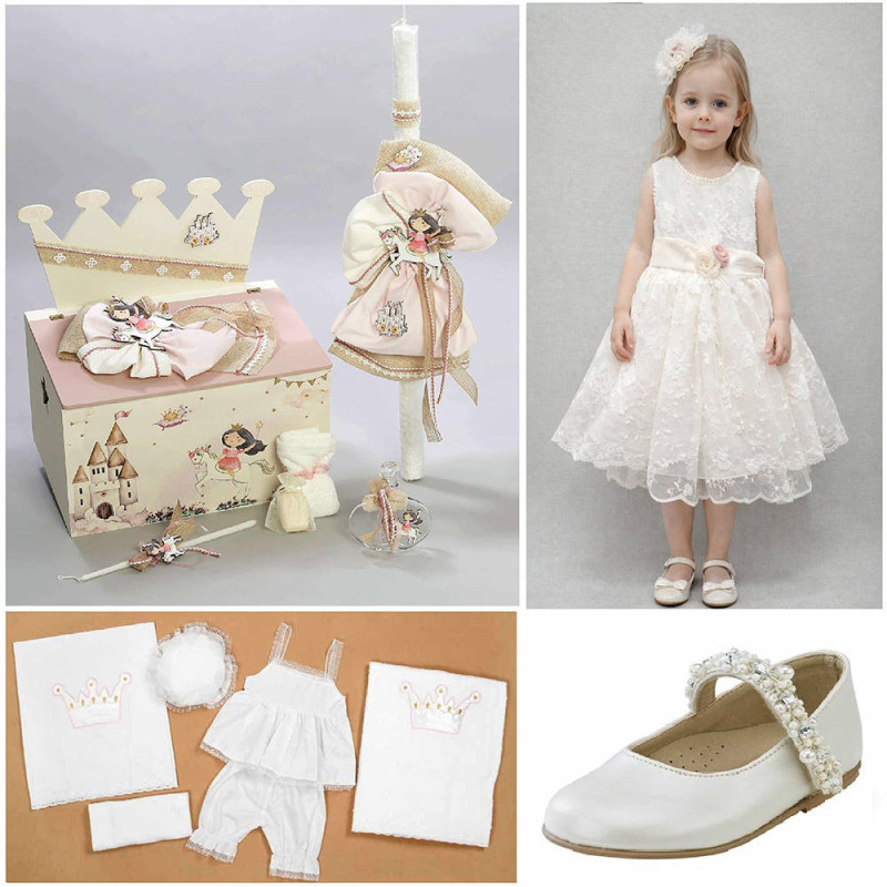 ΠΑΚΕΤΟ ΒΑΠΤΙΣΗΣ ΓΙΑ ΚΟΡΙΤΣΑΚΙ ΠΡΙΓΚΙΠΙΣΣΑ ΜΕ ΡΟΥΧΟ Guy Laroche