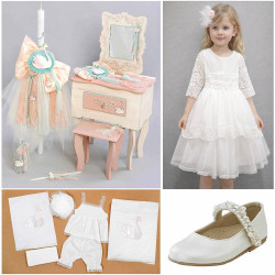 ΠΑΚΕΤΟ ΒΑΠΤΙΣΗΣ ΓΙΑ ΚΟΡΙΤΣΑΚΙ ΚΥΚΝΟΣ ΜΕ ΡΟΥΧΟ Guy Laroche