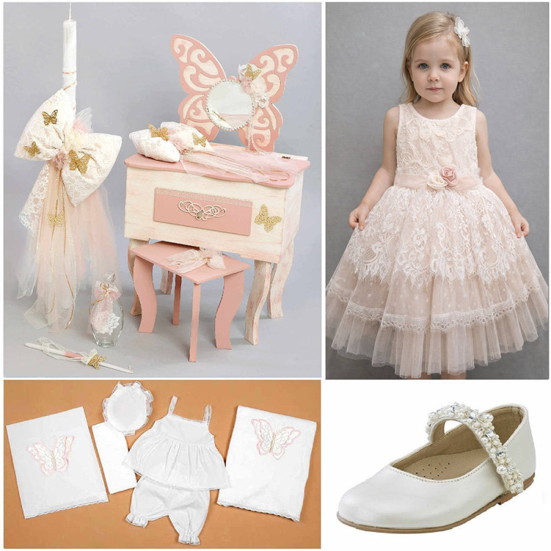 ΠΑΚΕΤΟ ΒΑΠΤΙΣΗΣ ΓΙΑ ΚΟΡΙΤΣΑΚΙ ΠΕΤΑΛΟΥΔΑ ΜΕ ΡΟΥΧΟ Guy Laroche