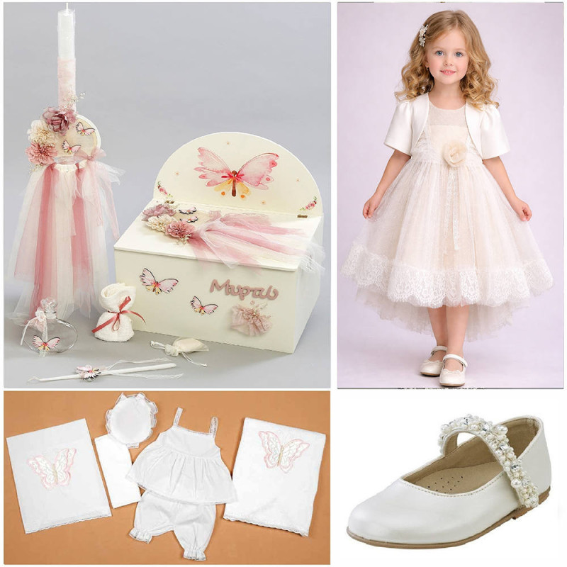 ΠΑΚΕΤΟ ΒΑΠΤΙΣΗΣ ΓΙΑ ΚΟΡΙΤΣΑΚΙ ΠΕΤΑΛΟΥΔΑ ΜΕ ΡΟΥΧΟ Carousel