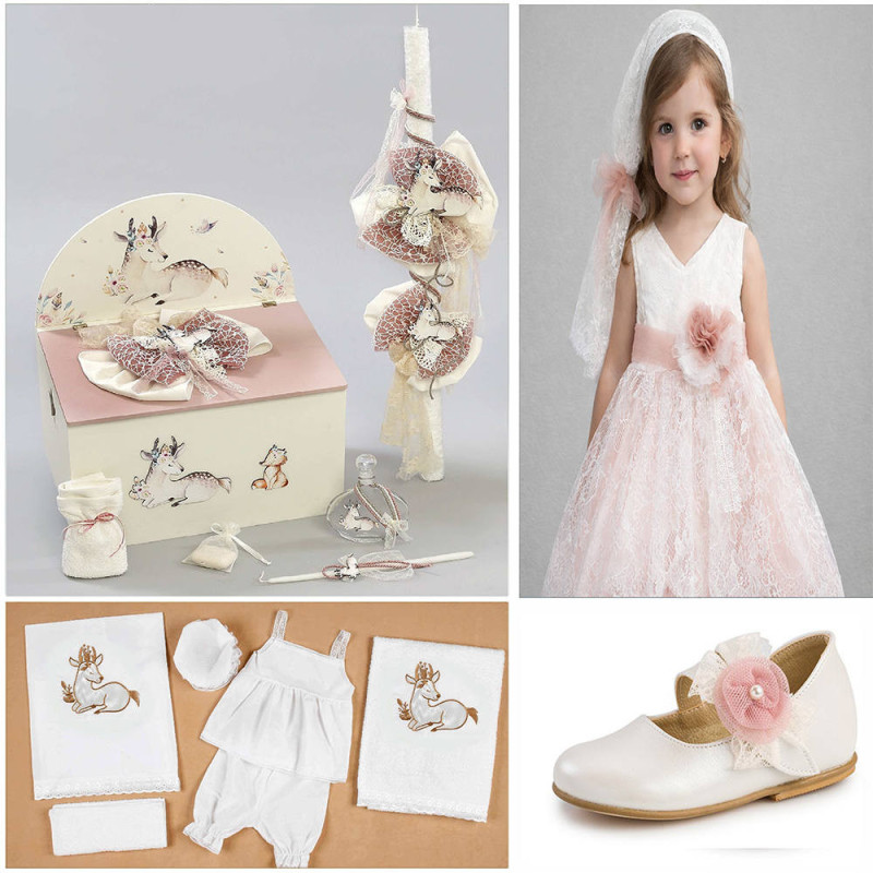 ΠΑΚΕΤΟ ΒΑΠΤΙΣΗΣ ΓΙΑ ΚΟΡΙΤΣΑΚΙ ΕΛΑΦΑΚΙ ΜΕ ΡΟΥΧΟ Carousel