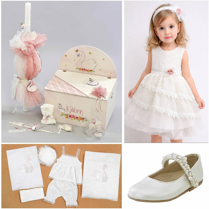 ΠΑΚΕΤΟ ΒΑΠΤΙΣΗΣ ΓΙΑ ΚΟΡΙΤΣΑΚΙ ΚΥΚΝΟΣ ΜΕ ΡΟΥΧΟ LE PETIT PRE