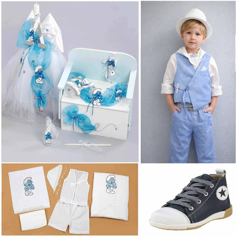 ΠΑΚΕΤΟ ΒΑΠΤΙΣΗΣ ΓΙΑ ΑΓΟΡΑΚΙ ΣΤΡΟΥΜΦΑΚΙ ΘΡΑΝΙΟ ΜΕ ΡΟΥΧΟ Guy Laroche