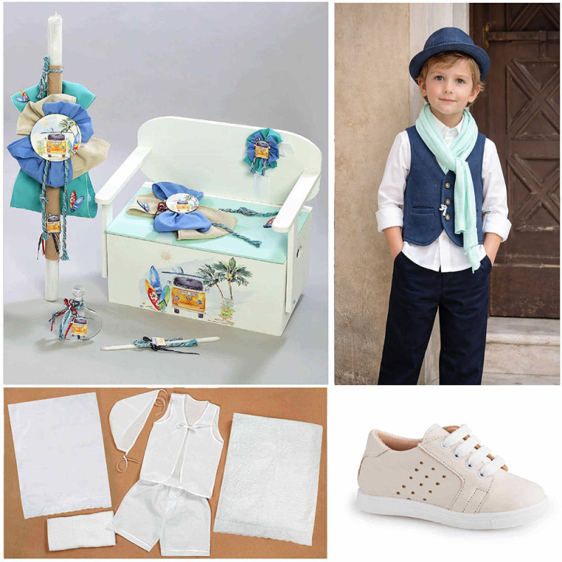 ΠΑΚΕΤΟ ΒΑΠΤΙΣΗΣ ΓΙΑ ΑΓΟΡΑΚΙ VW ΣΕΡΦ ΘΡΑΝΙΟ ΜΕ ΡΟΥΧΟ Guy Laroche