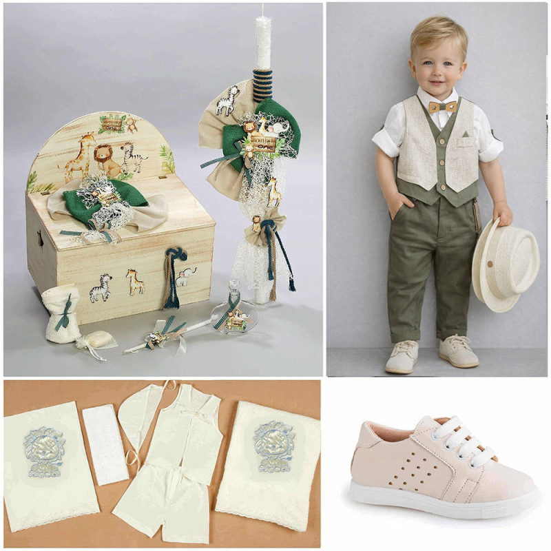 ΠΑΚΕΤΟ ΒΑΠΤΙΣΗΣ ΓΙΑ ΑΓΟΡΑΚΙ ΖΩΑΚΙΑ ΤΗΣ ΖΟΥΓΚΛΑΣ ΜΕ ΡΟΥΧΟ Carousel