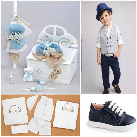 ΠΑΚΕΤΟ ΒΑΠΤΙΣΗΣ ΓΙΑ ΑΓΟΡΑΚΙ ΑΜΑΞΑΚΙ ΜΕ ΡΟΥΧΟ LE PETIT PRE