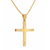 Χρυσός γυναικείος σταυρός με αλυσίδα 14 Καρατίων