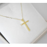 χρυσος γυναικείος Σταυρός Με Αλυσίδα 9 Καρατίων