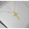 χρυσος γυναικείος Σταυρός Με Αλυσίδα 9 Καρατίων