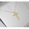 χρυσος γυναικείος Σταυρός Με Αλυσίδα 9 Καρατίων
