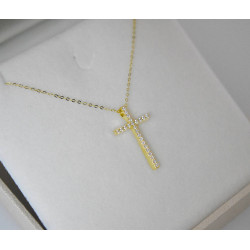 χρυσος γυναικείος Σταυρός Με Αλυσίδα 9 Καρατίων