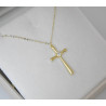 χρυσος γυναικείος Σταυρός Με Αλυσίδα 9 Καρατίων