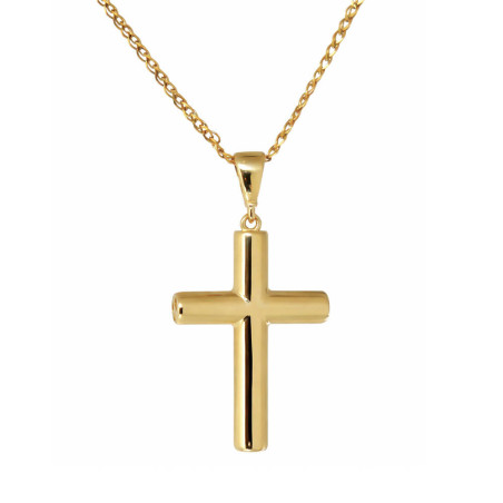 Χρυσός ανδρικός γυναικείος Σταυρός Με Αλυσίδα 9 Καρατίω