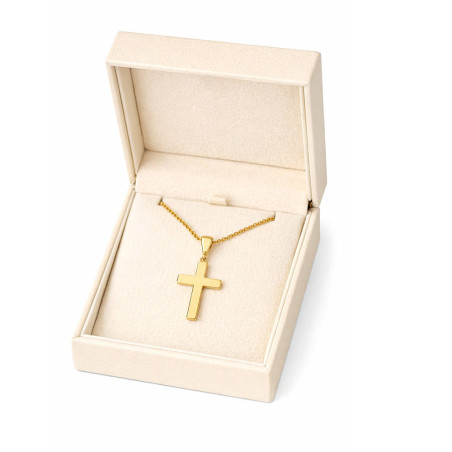 χρυσος γυναικείος Σταυρός Με Αλυσίδα 9 Καρατίων