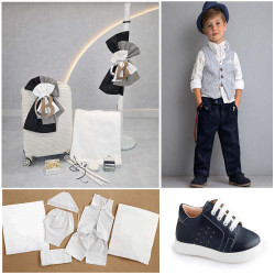 ΠΑΚΕΤΟ ΒΑΠΤΙΣΗΣ ΓΙΑ ΑΓΟΡΑΚΙ ΜΟΝΟΓΡΑΜΜΑ ΜΕ ΡΟΥΧΟ Makis Tselios