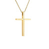 Χρυσός γυναικείος σταυρός με διαμάντια και αλυσίδα 14 Καρατίων