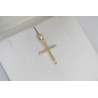 Χρυσός γυναικείος σταυρός με διαμάντια και αλυσίδα 14 Καρατίων