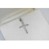 Λευκόχρυσος γυναικείος σταυρός 14 Καρατίων